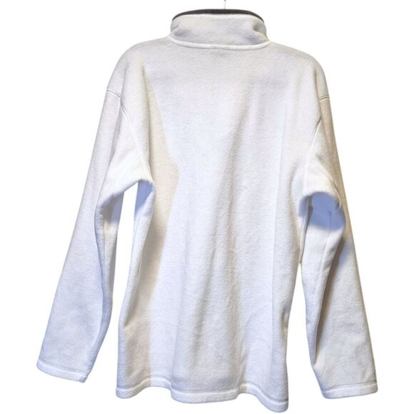 Champs Sports Y2K White Fleece Quarter-Zip Pullover Large Oversized - Picture 3 of 11